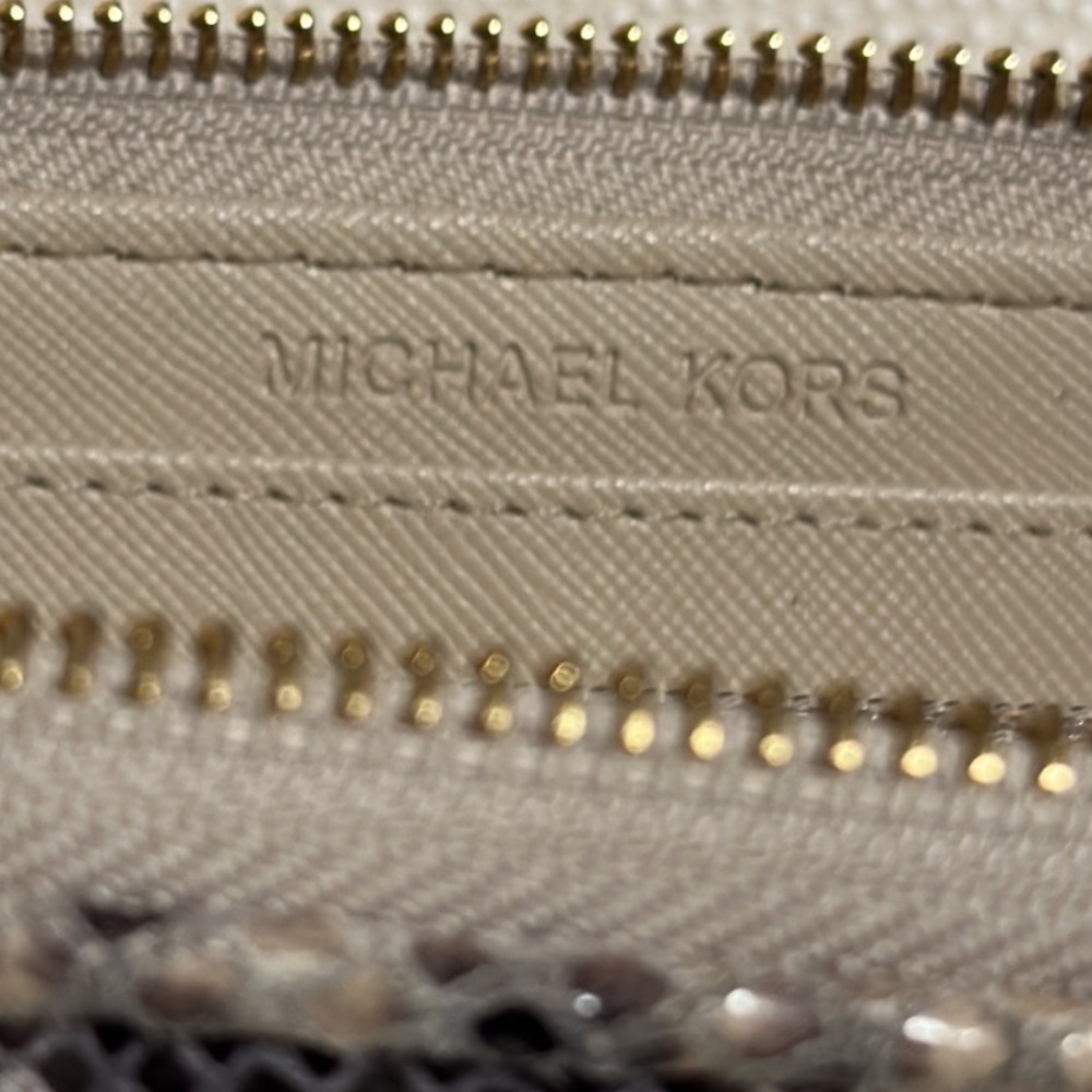 Michael Kors New Moxley Python Embossed Leather C… - image 7